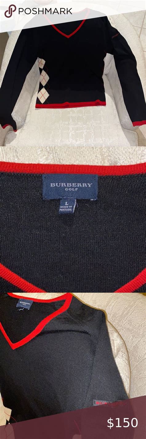 burberry golf sweater